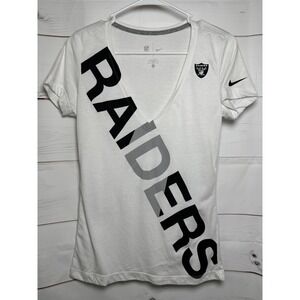 Nike‎ NFL Raiders Women's V-Neck T-Shirt / Size Medium / Sku0078